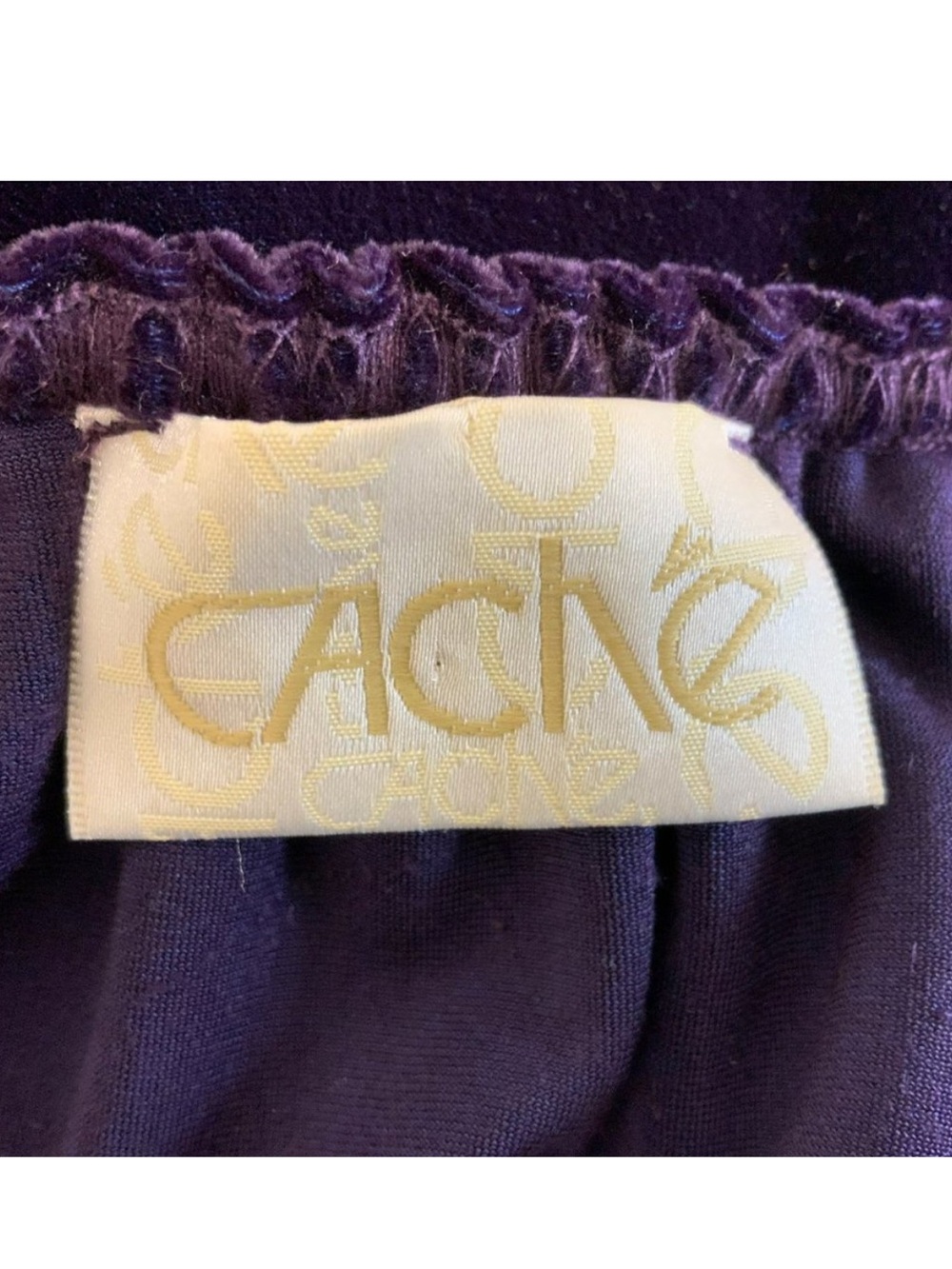 Vintage Cache Velvet Empire Waist Gown - Picture 6 of 8